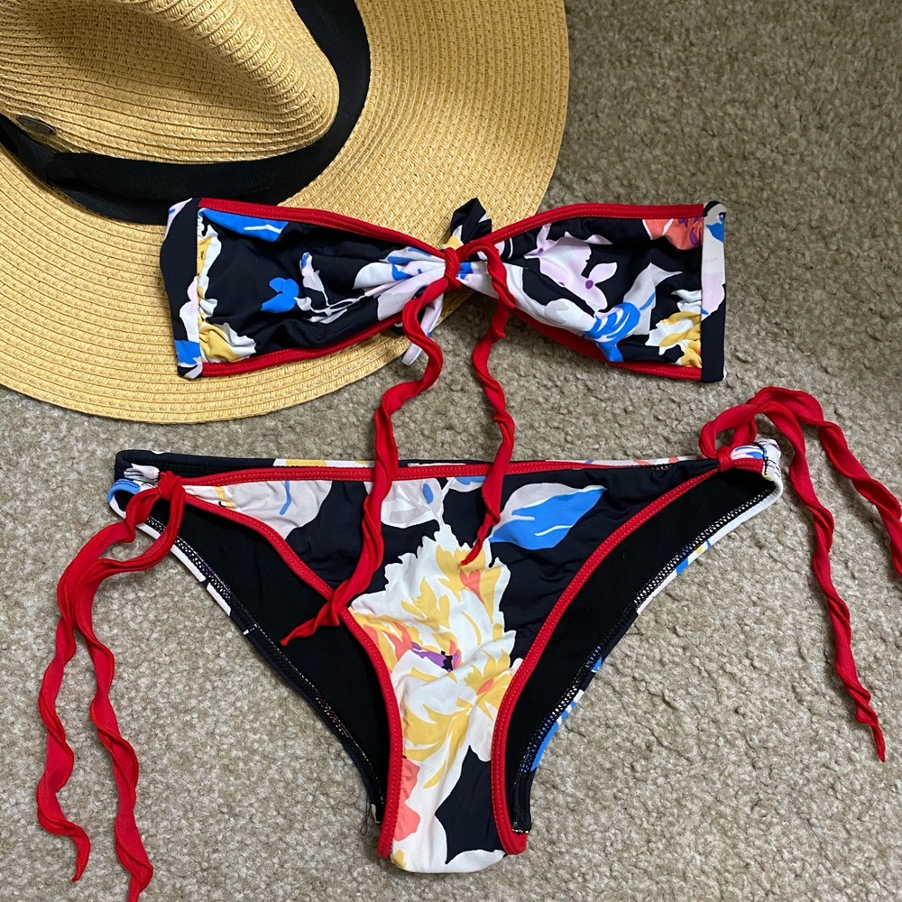 DiNeila Brazil Bandeau Top & Tie Side Bottom